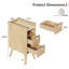 Table de chevet avec 2 tiroirs