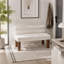 Boucle Upholstered Bench-1627345390