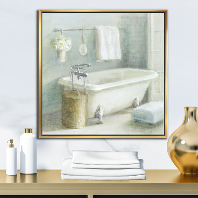 " Pastel Bath I " Painting Print