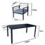 0cm Wide Straight Patio Sofa with Cushions
