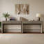 Bureau moderne cannelé avec 2 tiroirs cachés l 48,86 po Cesiro-1862708020