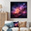 Abstrait galaxie mauve abstraite I - art abstrait spirales murales