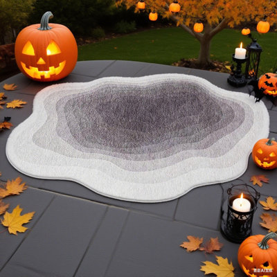 Christmas outdoor mat, Halloween courtyard decoration mat, outdoor holiday decoration balcony protection mat,&,4.6*6.6ft