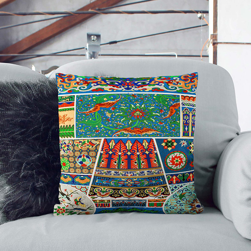 Square Throw Cushion, 55cm H x 55cm W x 20cm D