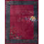 Tapis rectangulaire mauve en laine antique des années 1920