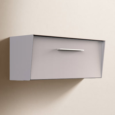 Mid-Century Modern Angled Wall-Mounted Mailbox