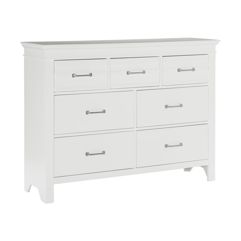 Commode 7 tiroirs Gallaher, Blanc