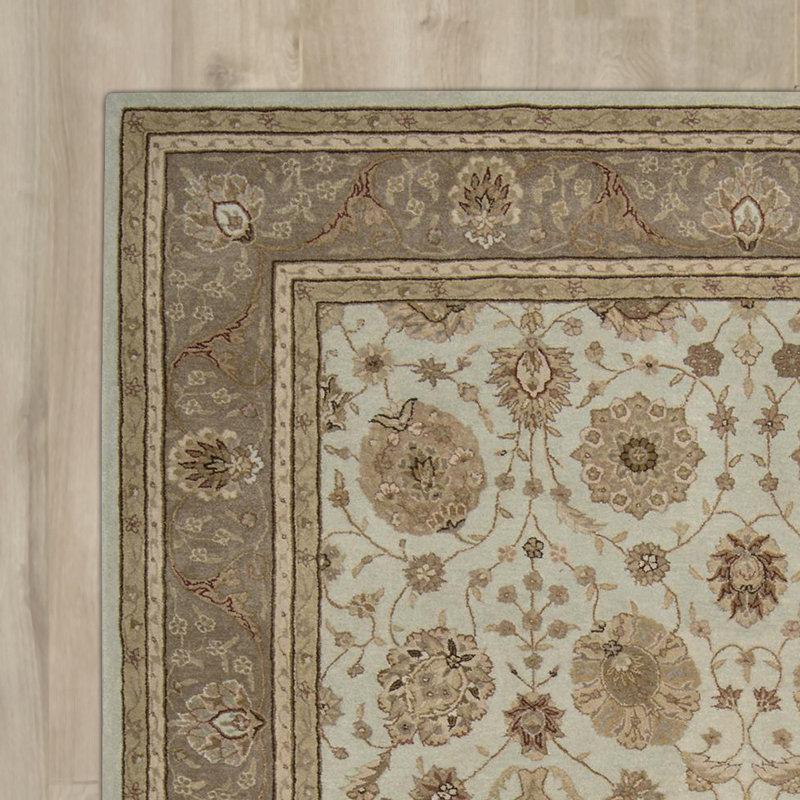 Wool Oriental Indoor Rug, Rectangle 3'9" x 5'9"