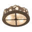 Running Horses 3 - Light Semi Flush Mount