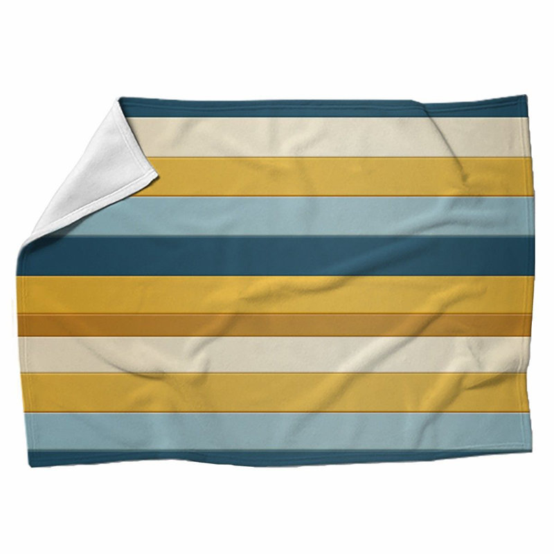 Machine Printed Throw Blanket, 68" W x 80" L