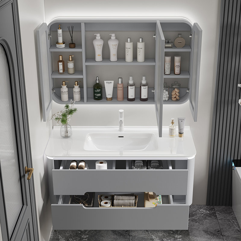 Armoire de salle de bain de style minimaliste français