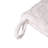 21"L White Plush with Snowflake Christmas Stocking