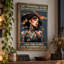 «I Am The Storm», art mural sur toile tendue avec des papillons-2073379169