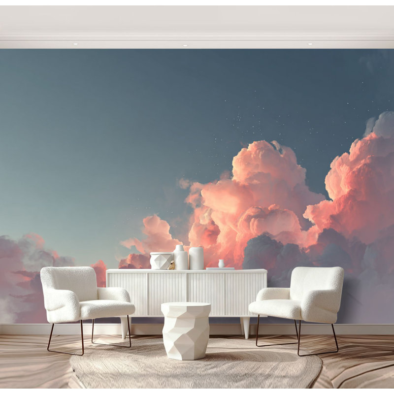Papier peint adhésif autocollant Dreamy Sky AtrySky, 96" L x 69" W