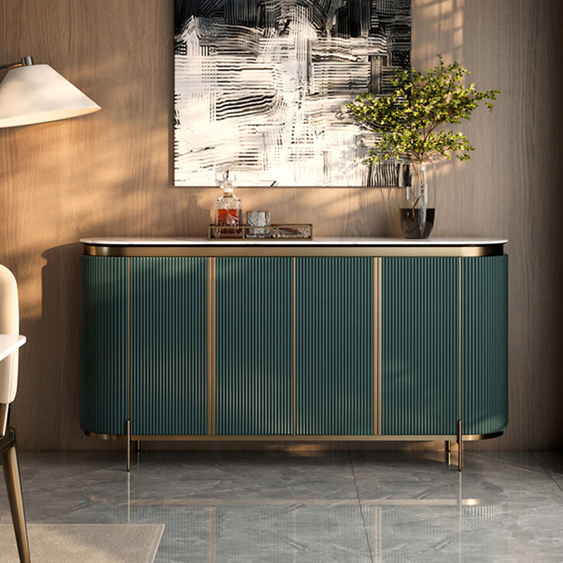 Buffet American Modern, H 35,4 po x l 59 po x P 15,7 po, Vert foncé