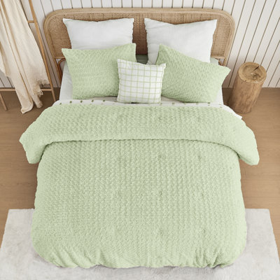 Wonderful Faux Fur Comforter Set 3 Piece Tie Dye