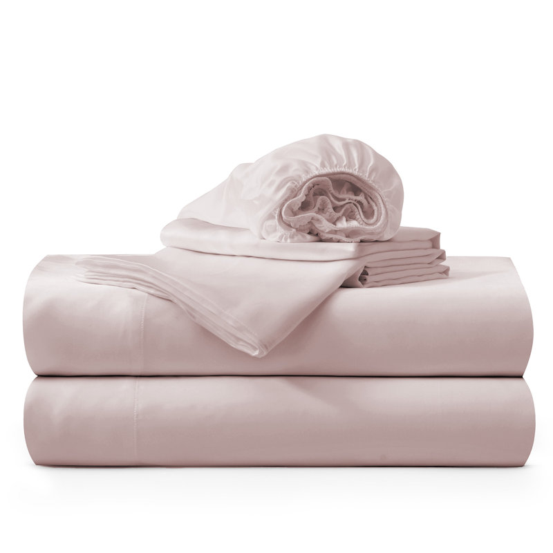 Primrose Pink Full Lyocell Sheet Set with Pillowcases