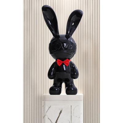 Simple And Adorable Rabbit Money-Saving Jar Resin Decoration Item