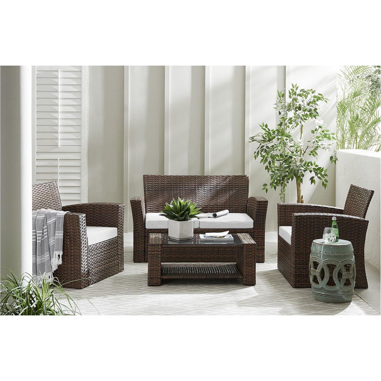 Tisdale 4 - Person Patio Conversation Sets with Cushions