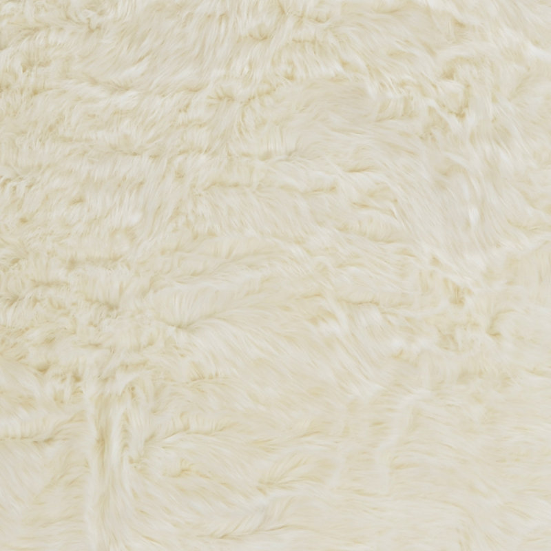 Tayyibah Faux Sheepskin Indoor Rug, Rectangle 3' x 5'