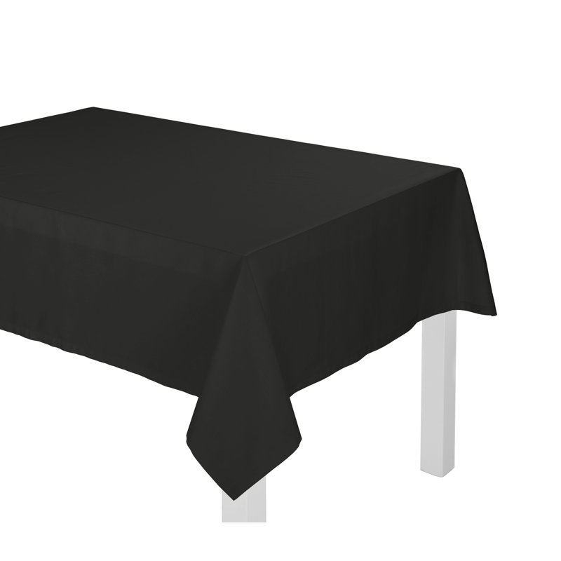 Garraway Tablecloth, 130cm W x 160cm L, Black