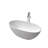 Freestanding Solid Surface Soaking Bathtub Matte White