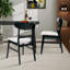 Chaise d'appoint rembourrée en bois massif (ensemble de 2)-565629099-565629101