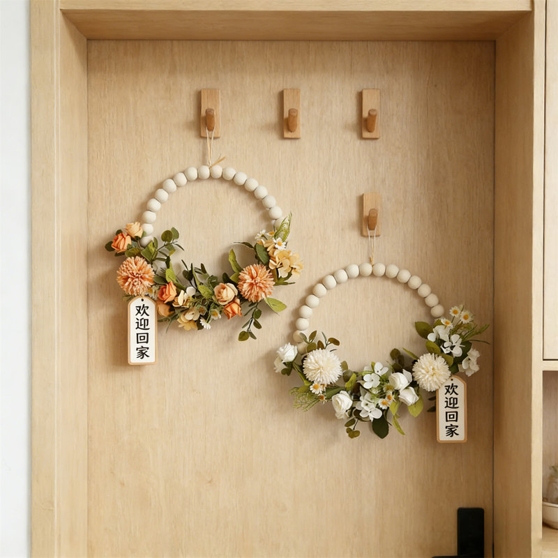 Fleur artificielle murale