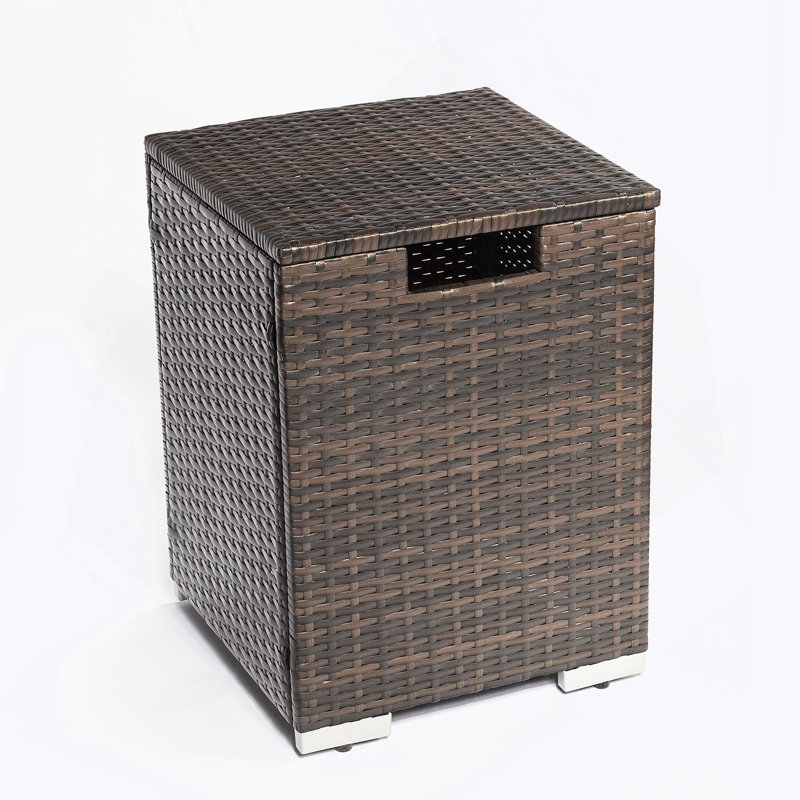 Modern Rattan Propane Tank