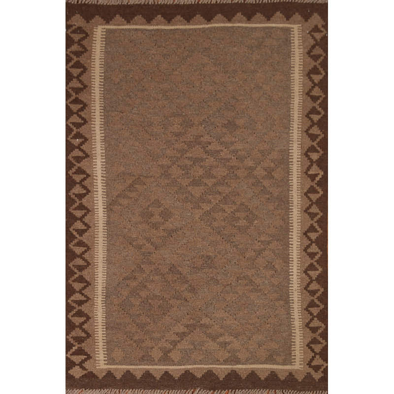 Reversible Wool Kilim Oriental Rug 3x5
