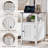Willkie Farmhouse Nightstand Set , End Table with Charging Station, w/Barn Door & Open Shelves-1929113210