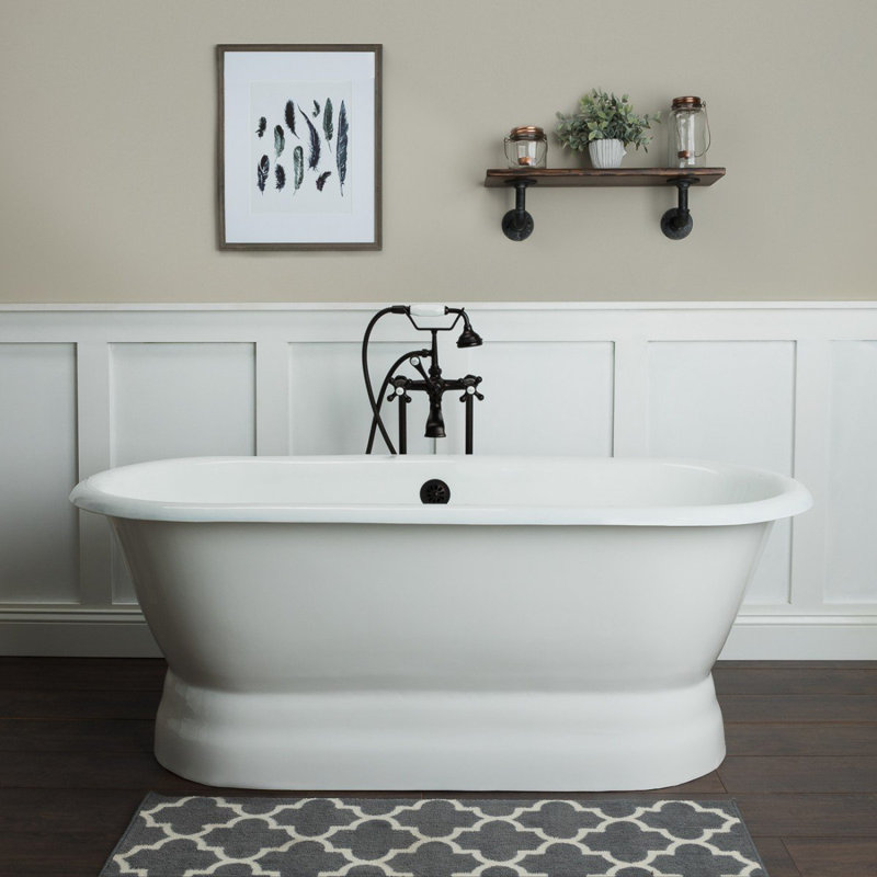 Baignoire de trempage sur piédestal 31 po Oxford, H 25 po x L 61 po x l 31 po