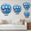 Arbre bleu au coucher du soleil - Horloge murale-59913316