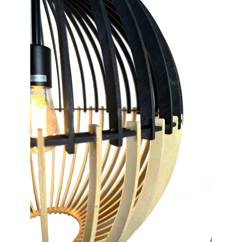 Crystal-Leigh 1 - Light Black Single Pendant