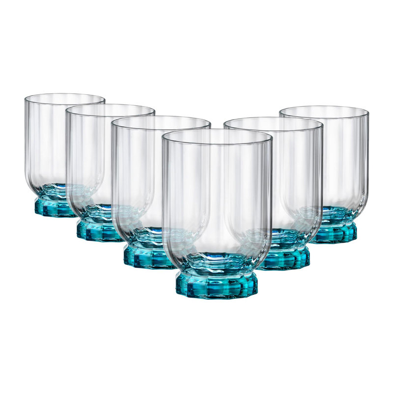 Florian Do Bormioli Rocco Double Whisky Glasses, 300 oz.