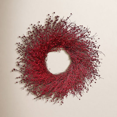 Handcrafted Twig Flax Wreath