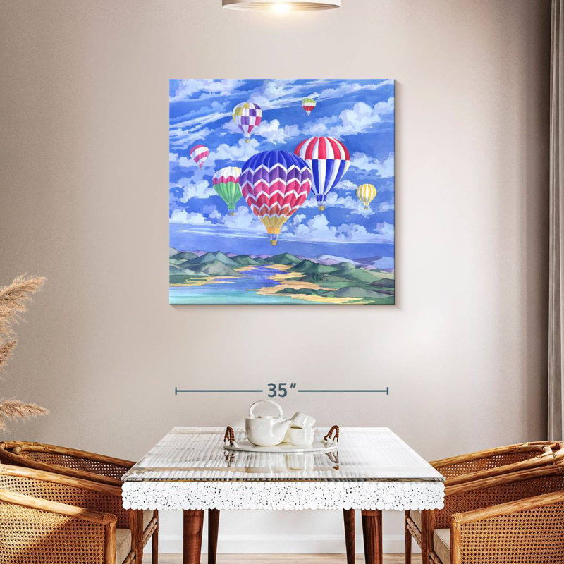 Mehar ballons, peinture, H 36 po x l 36 po