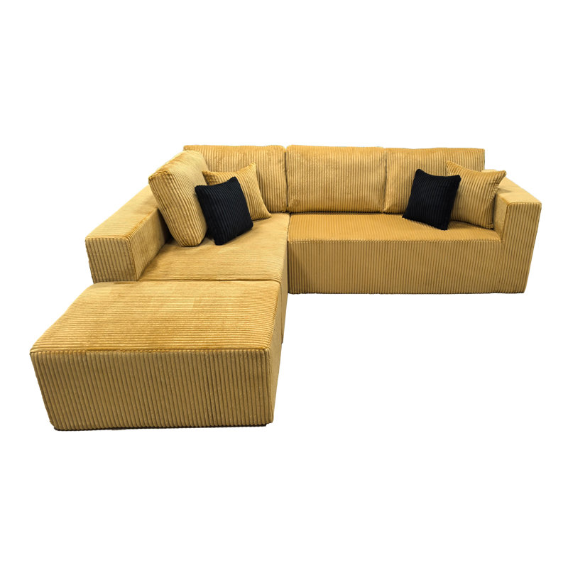Flintwood Boneless Sectional, Ginger