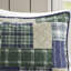 Courtepointe double / grand / marine, réversible avec patchwork et tissu écossais, 10% autres fibres, taies décoratives à fermeture à glissière bleu marine pour lit double / grand, motifs écossais, rembourrage en coton, fermeture à glissière facile à utiliser-117361694