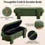 Banc ottoman de rangement en chenille de 124 cm-1556448794