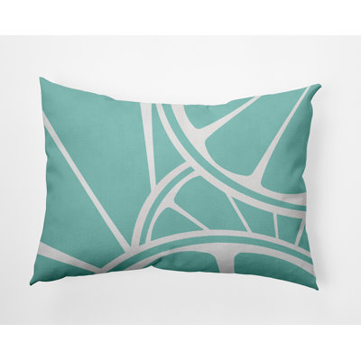 Geometric Outdoor Reversible Throw Pillow