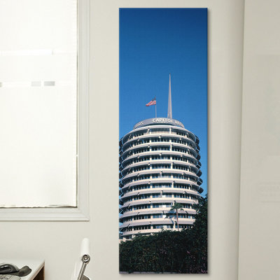 Capitol Records Building, Los Angeles, California by Panoramic Images - Photographic Print on Canvas