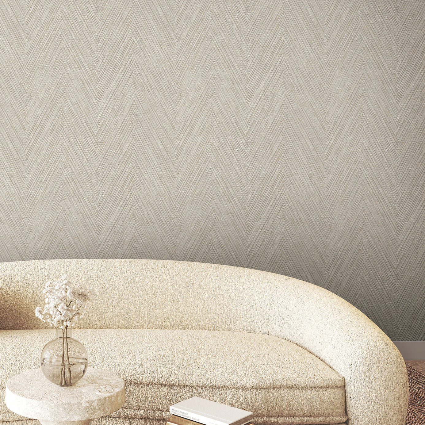 Jan Wallpaper Double Roll, Linen