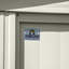 8x6 Classic Steel Storage Shed Eggshell