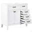 Meuble-lavabo 36 po sans lavabo, base d'armoire seulement, armoire de salle de bain avec tiroirs, structure solide et panneau de fibres à densité moyenne-125515070