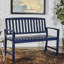 Banc en bois bleu marine pour diverses utilisations intérieures et extérieures afin de répondre à diverses exigences