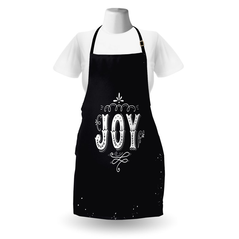 Tablier East Urban Home, cuisine, jardinage, taille adulte, noir et blanc