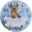 Horloge murale silencieuse pour salle de bain JUNZAN