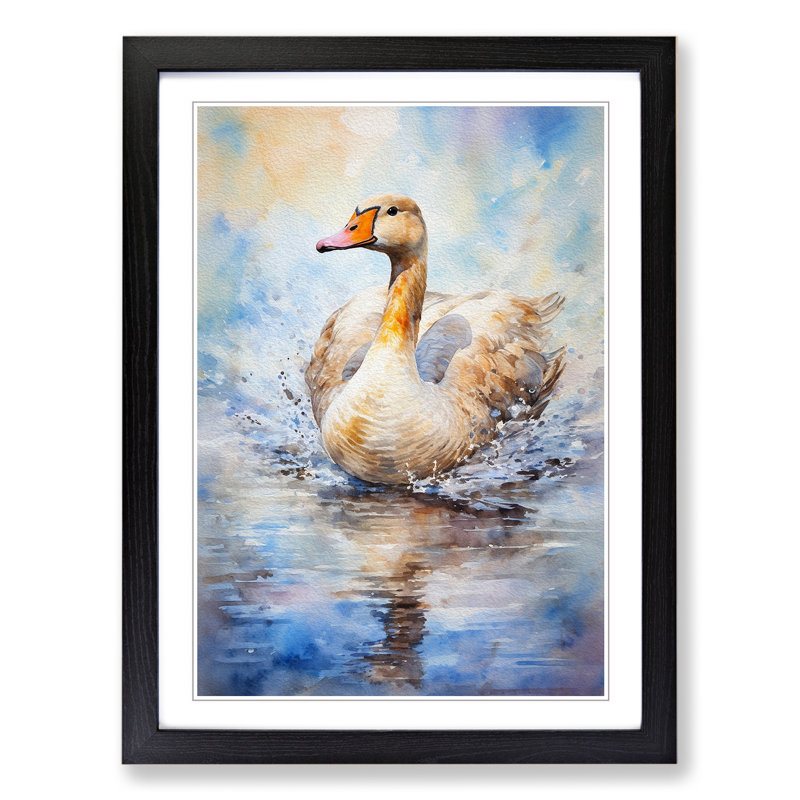 Goose Impressionism - Framed Print
