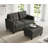 Kentrell 54"W Upholstered Loveseat with Ottoman-1159309553